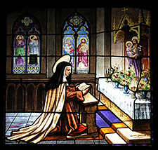 Heilige Teresa, Kirchenfenster, Convento de Santa Teresa, Avila de los Caballeros, Spanien, 12. April 2004, Fotograf: Hakan Svensson, Wikimedia Commons