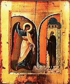 Ikone des hl. Erzengels Michael in Chonae, 15.-16. Jhdt., Wikimedia Commons